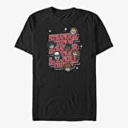 Merch Netflix Stranger Things - ST Toon Stack Unisex T-Shirt Black