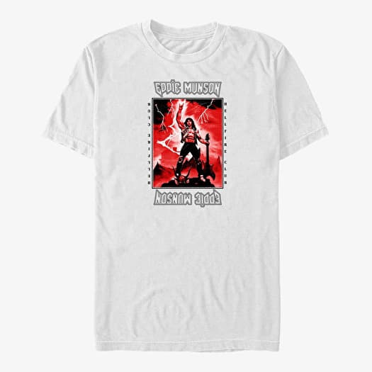 T-shirt Merch Netflix Stranger Things - Power Of Eddie Unisex T-Shirt White
