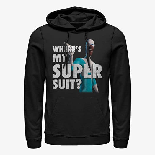 Pulóver Merch Pixar Incredibles - Super Suit Unisex Hoodie Black