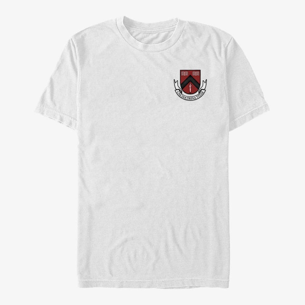 T-Shirts Merch Netflix First Kill - Pocket Lancaster Crest Unisex T-Shirt White