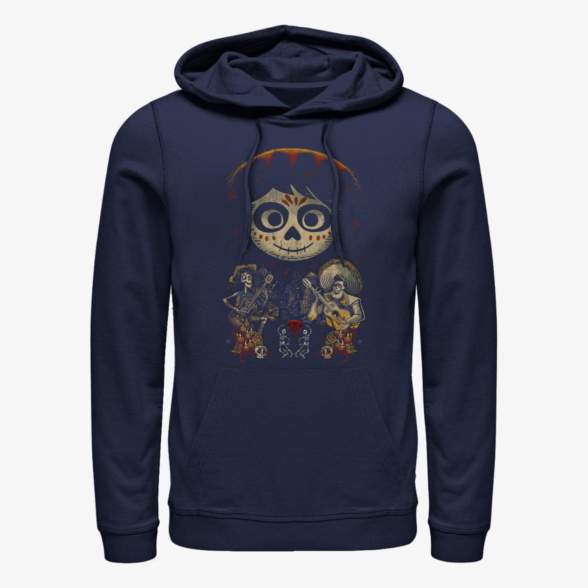 Dukserice Merch Pixar Coco - Coco Poster Unisex Hoodie Navy Blue