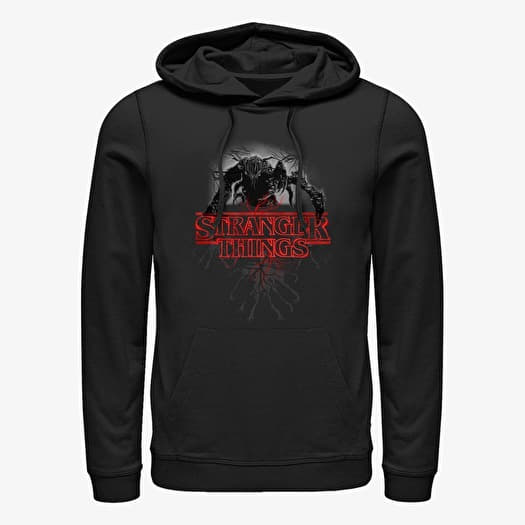 Felpa Merch Netflix Stranger Things - Logo Demo Glow Unisex Hoodie Black