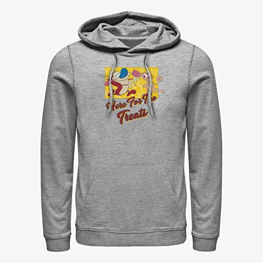 Sweat-shirt Merch Paramount The Ren & Stimpy Show - Here For Candy Unisex Hoodie Heather Grey