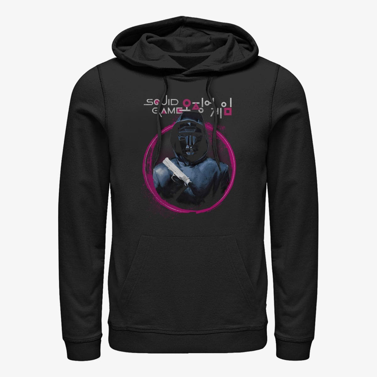 Mikinas ar kapuci un sporta krekli Merch Netflix Squid Game - Mike Honcho Unisex Hoodie Black