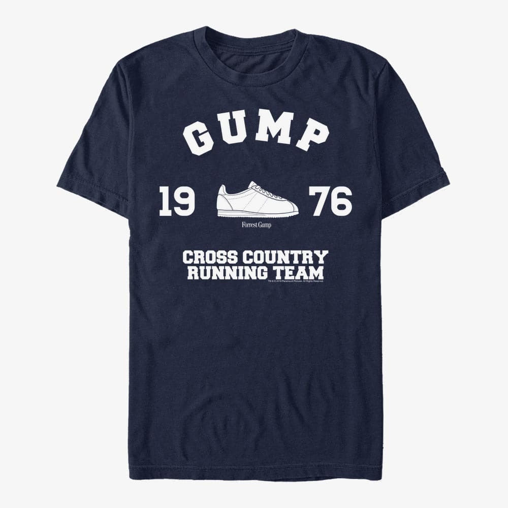 Koszulki Merch Paramount Forrest Gump - GUMP CROSS COUNTRY RUNNING TEAM Unisex T-Shirt Navy Blue