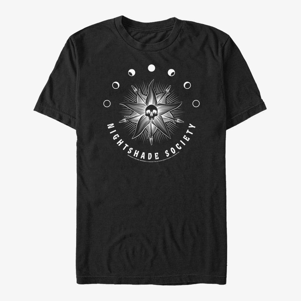 Trička Merch MGM Wednesday - Nightshade Society Unisex T-Shirt Black