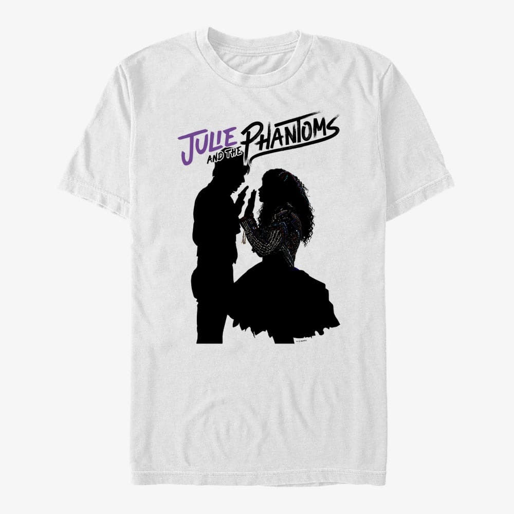 Trička Merch Netflix Julie And The Phantoms - Silhouette Phantoms Unisex T-Shirt White