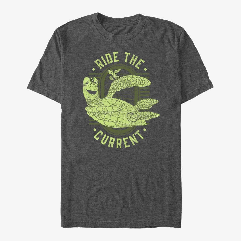 T-shirts Merch Pixar Finding Nemo - Turtle Saver Unisex T-Shirt Dark Heather Grey