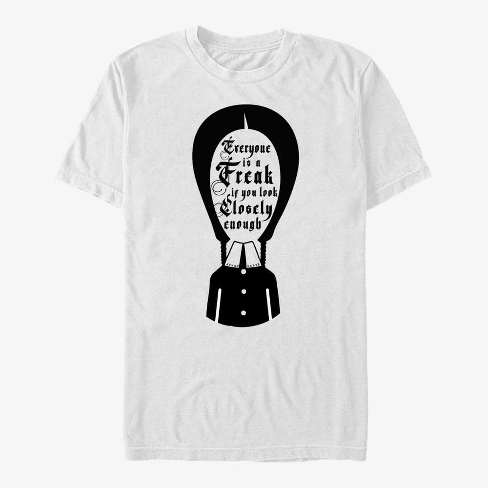 T-shirts Merch MGM The Addams Family - Wednesday Freak Unisex T-Shirt White