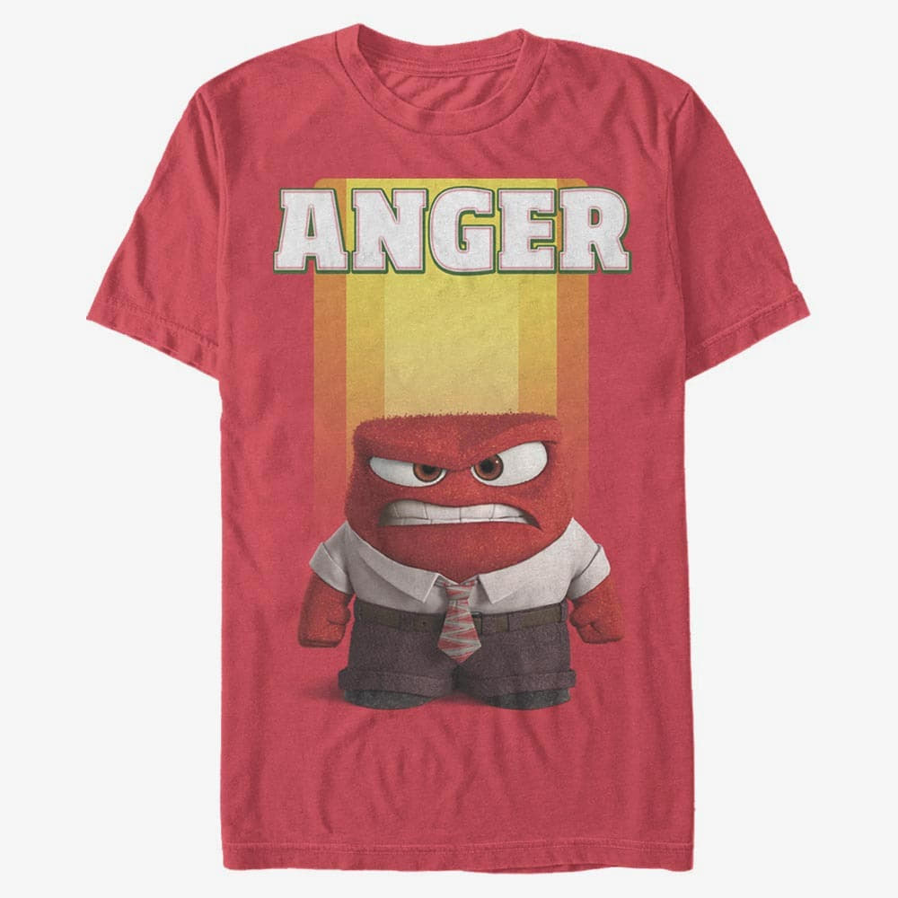majice kratkih rukava Merch Pixar Inside Out - Anger Unisex T-Shirt Red