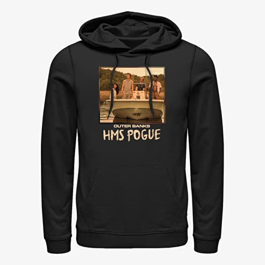 Sweatshirt Merch Netflix Outer Banks - Pogue Square Unisex Hoodie Black