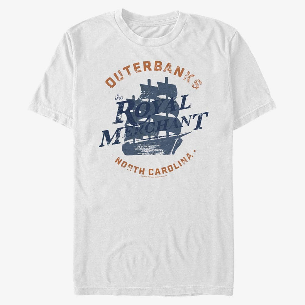 Tričká Merch Netflix Outer Banks - The Royal Merchant Unisex T-Shirt White