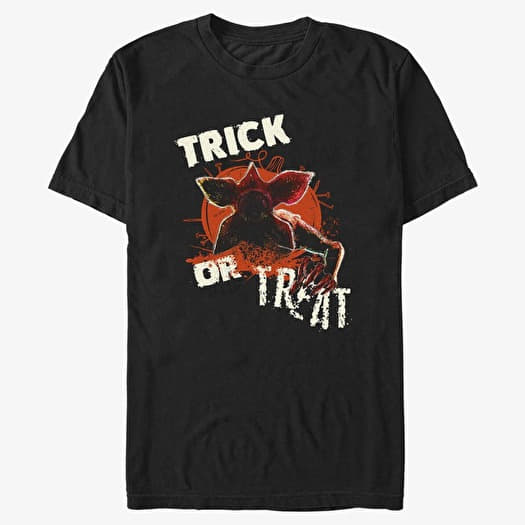 T-shirt Merch Netflix Stranger Things - Monster Pumpkin Unisex T-Shirt Black