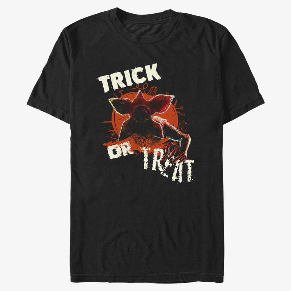 T-shirts Merch Netflix Stranger Things - Monster Pumpkin Unisex T-Shirt Black