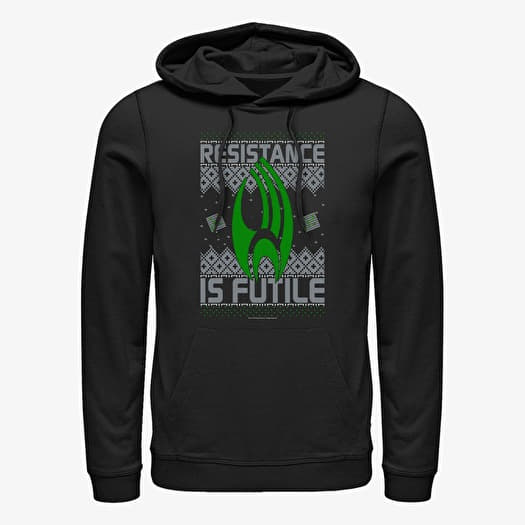 Sweatshirt Merch Paramount Star Trek - Resistance to Xmas Unisex Hoodie Black