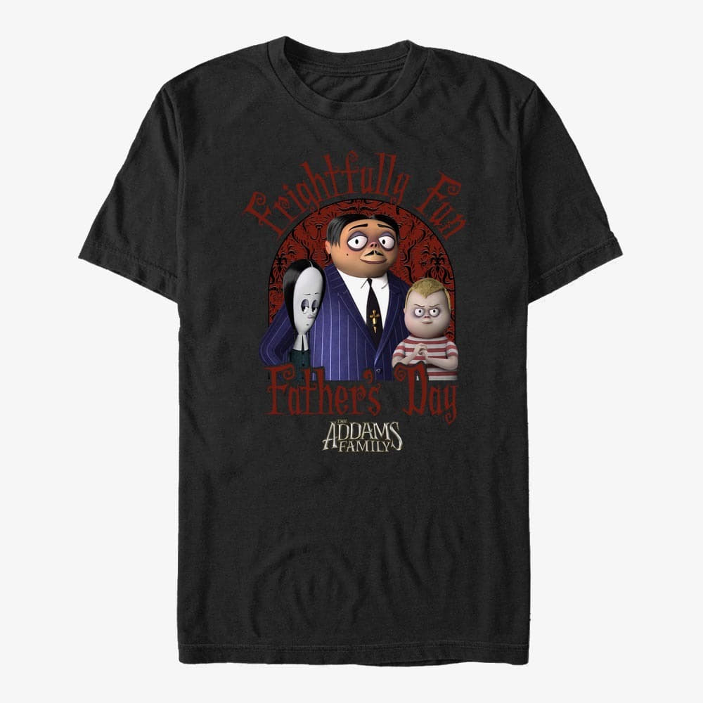 Magliette Merch MGM The Addams Family - Frightfully Fun Unisex T-Shirt Black