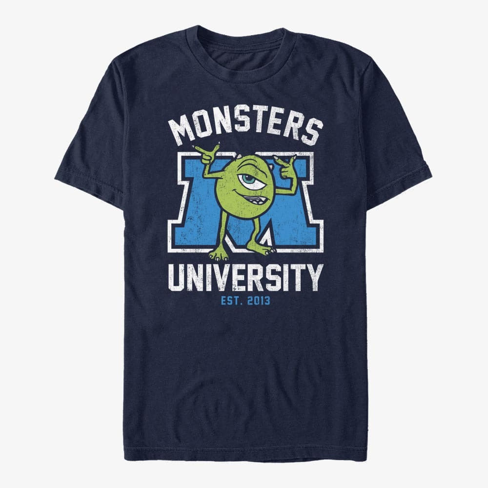 Tricouri  Merch Pixar Monster's Inc. - First Day Unisex T-Shirt Navy Blue