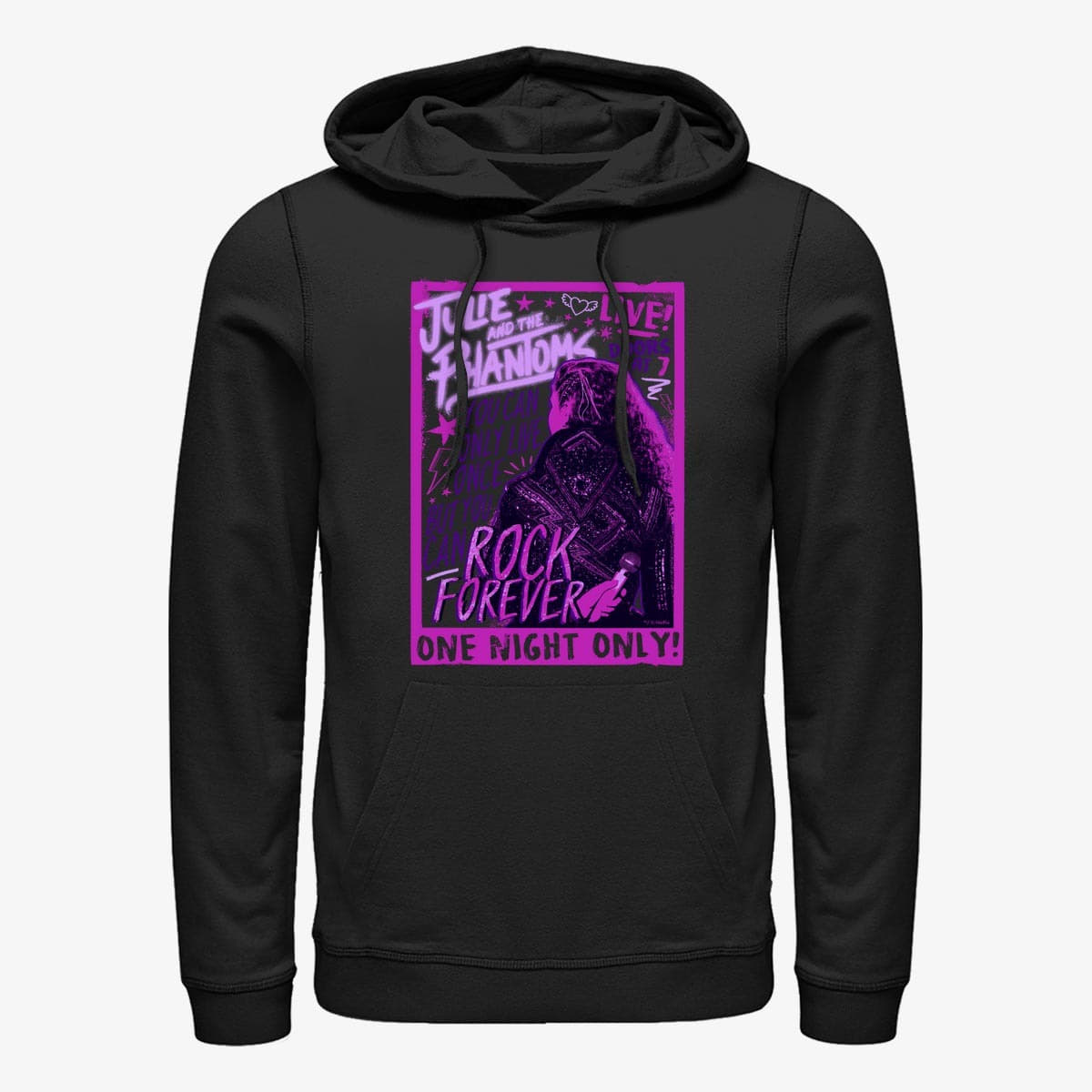 Mikiny Merch Netflix Julie And The Phantoms - Live Concert Unisex Hoodie Black