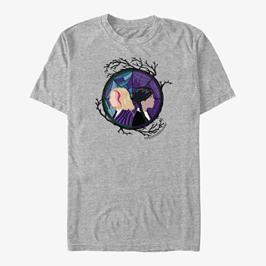 Majica Merch MGM Wednesday - Stained Web Unisex T-Shirt Heather Grey