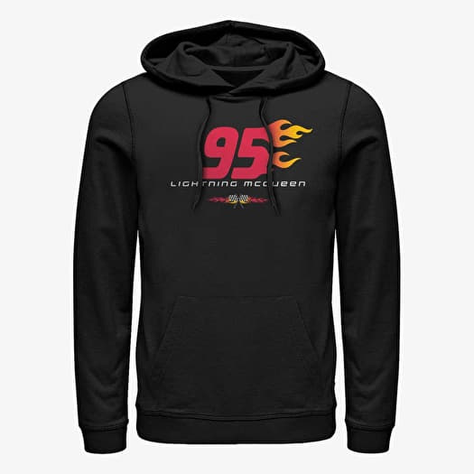 Hanorac Merch Pixar Cars - Flaming Ninety Five Unisex Hoodie Black