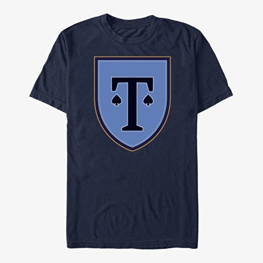 T-shirt Merch Netflix Heartstopper - Truham Spade Crest Unisex T-Shirt Navy Blue