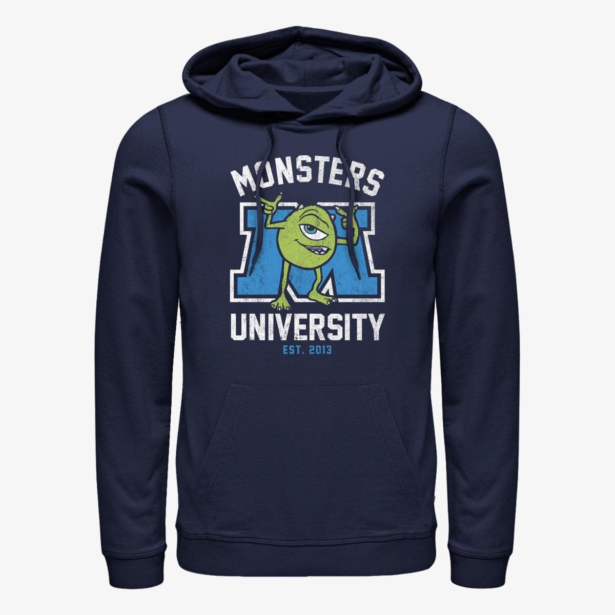 Sweaters Merch Pixar Monster's Inc. - First Day Unisex Hoodie Navy Blue