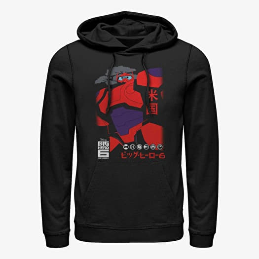 Sweatshirt Merch Pixar Big Hero 6 Series - Cool Baymax Unisex Hoodie Black