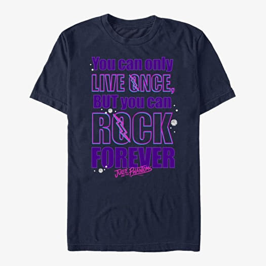 T-shirt Merch Netflix Julie And The Phantoms - Rock Forever Unisex T-Shirt Navy Blue