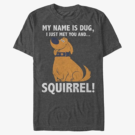 Μπλουζάκι Merch Pixar Up - Squirrel Unisex T-Shirt Dark Heather Grey