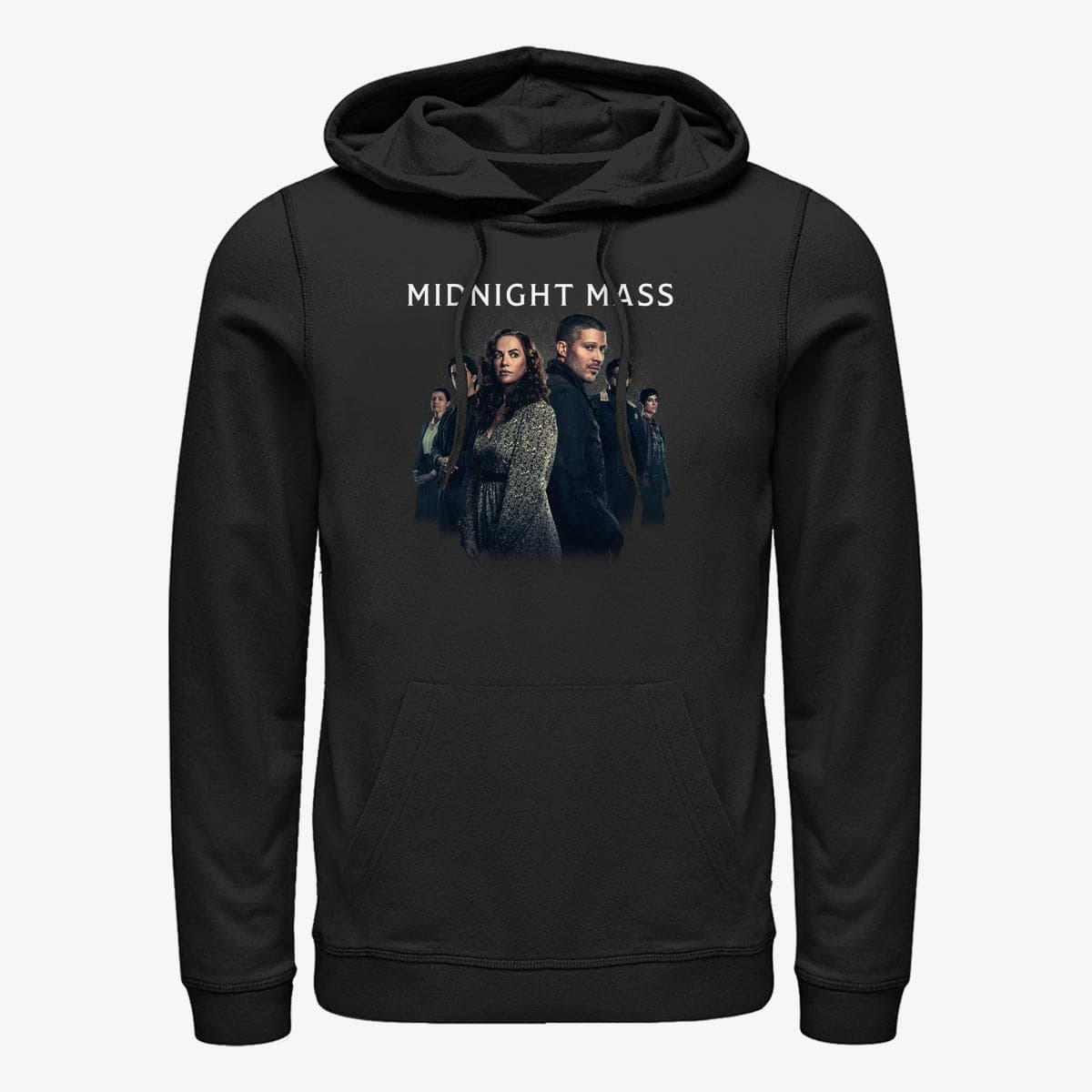 Sweatshirts Merch Netflix Midnight Mass - Cropped Group Unisex Hoodie Black