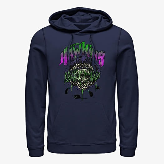 Felpa Merch Netflix Stranger Things - Welcome To Hawkins Unisex Hoodie Navy Blue