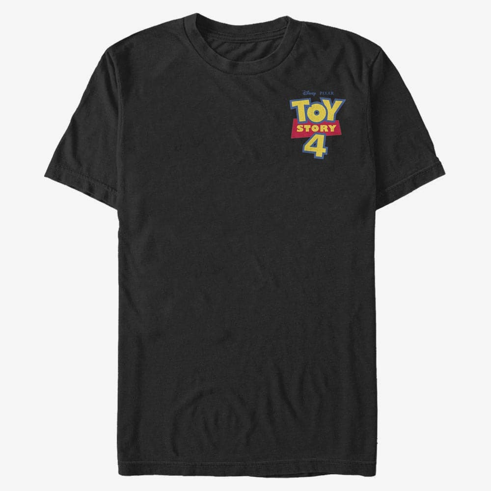 Tricouri Merch Pixar Toy Story - Chest Color Logo Unisex T-Shirt Black