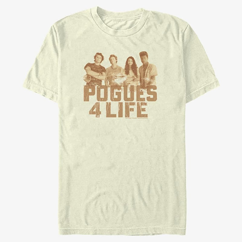 T-skjorte Merch Netflix Outer Banks - Pogues 4 Life Unisex T-Shirt Natural