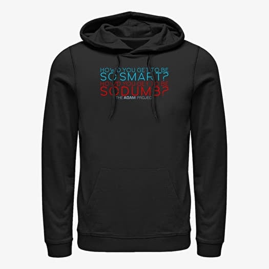 Mikina Merch Netflix The Adam Project - Dumb Smart Unisex Hoodie Black