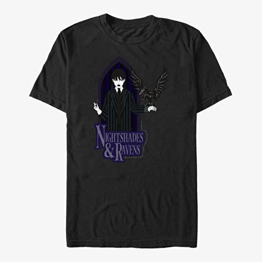 Majica Merch MGM Wednesday - Nightshades and Ravens Unisex T-Shirt Black
