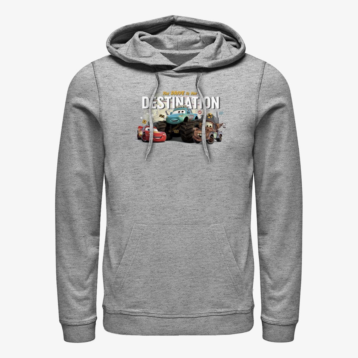 Sweatshirts Merch Pixar Cars-Cars 2 - Destination Cars Unisex Hoodie Heather Grey