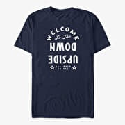 Merch Netflix Stranger Things - Welcome to the Upside Down Unisex T-Shirt Navy Blue