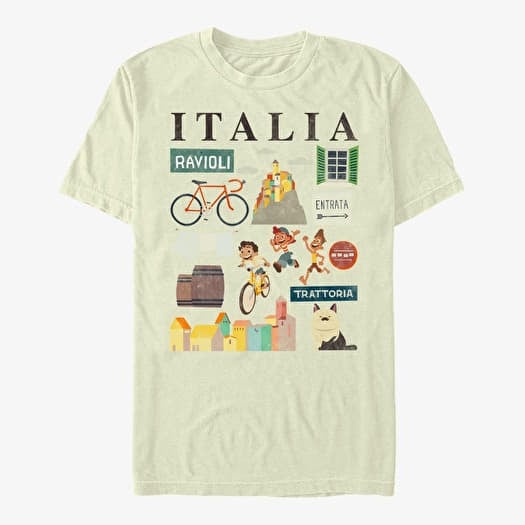 Tricou Merch Pixar Luca - Land Icons Unisex T-Shirt Natural