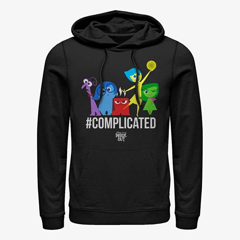 Sweatshirt Merch Pixar Inside Out - Complicated Unisex Hoodie Black