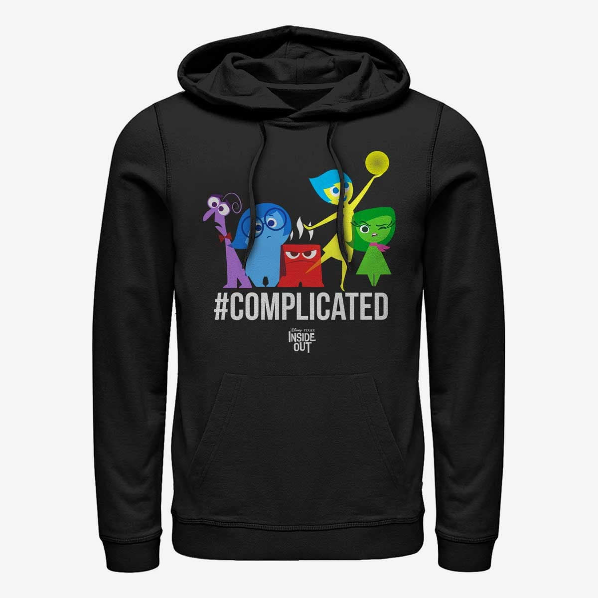 Felpe Merch Pixar Inside Out - Complicated Unisex Hoodie Black