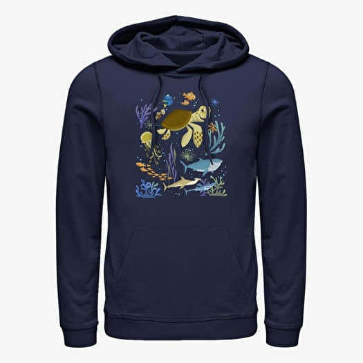 Hanorac Merch Pixar Finding Nemo - Sea Scene Unisex Hoodie Navy Blue