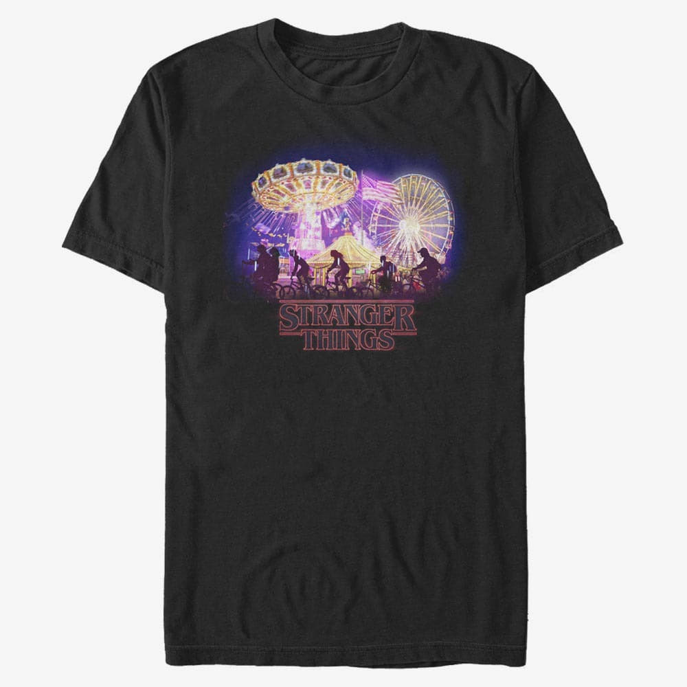 T-shirts Merch Netflix Stranger Things - Stranger Circus Unisex T-Shirt Black