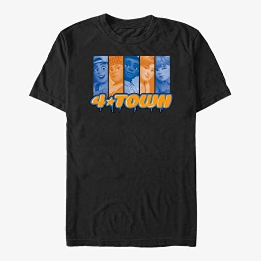 T-shirt Merch Pixar Turning Red - Band Spray Blocks Unisex T-Shirt Black