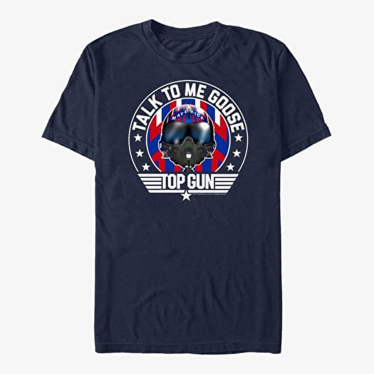 T-shirt Merch Paramount Top Gun - Helmet Round Unisex T-Shirt Navy Blue