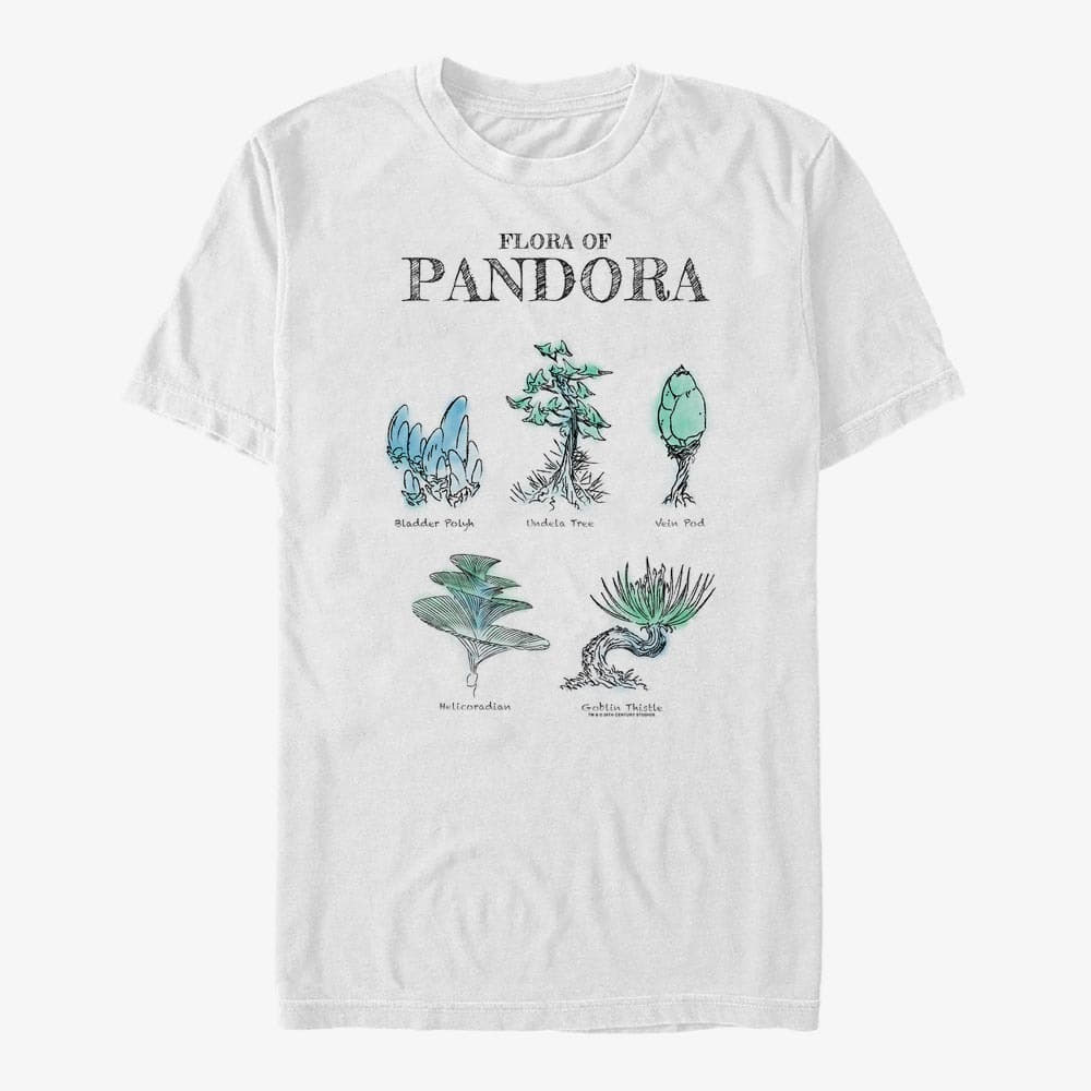 T-shirts Merch Twentieth Century Fox Avatar 1 - Pandora Flora Sketches Unisex T-Shirt White