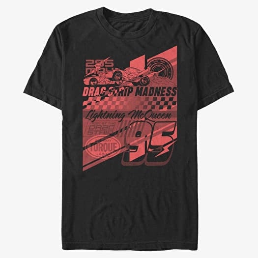 Tricou Merch Pixar Cars 2 - Layered McQueen Unisex T-Shirt Black