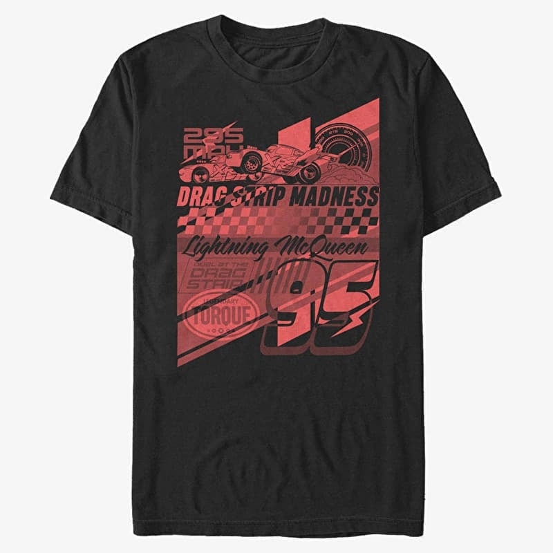 T-shirt Merch Pixar Cars 2 - Layered McQueen Unisex T-Shirt Black