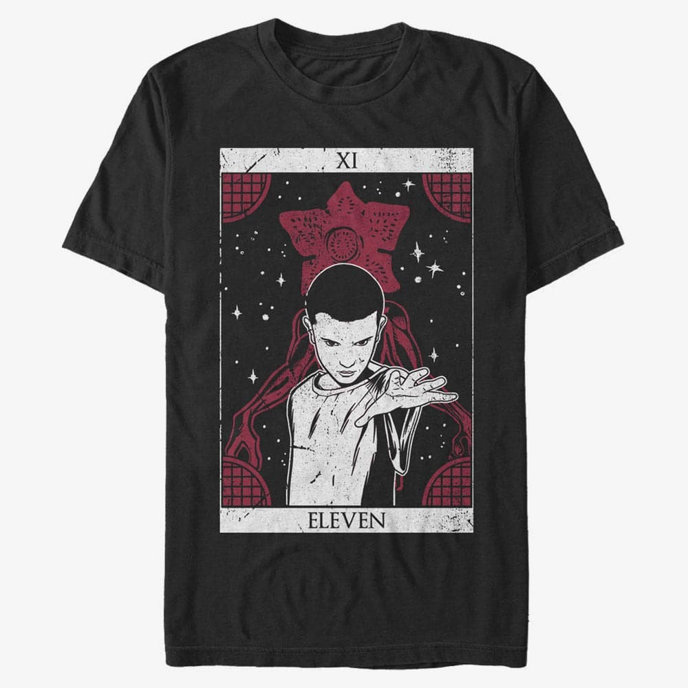 T-shirts Merch Netflix Stranger Things - ELEVEN TAROT Unisex T-Shirt Black