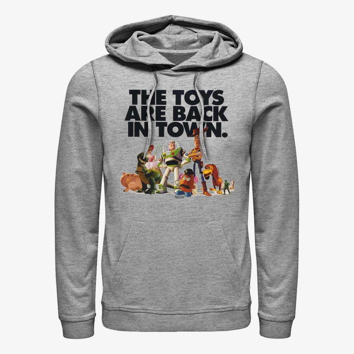 Kapuutsikud ja kampsunid Merch Pixar Toy Story - In Town Unisex Hoodie Heather Grey