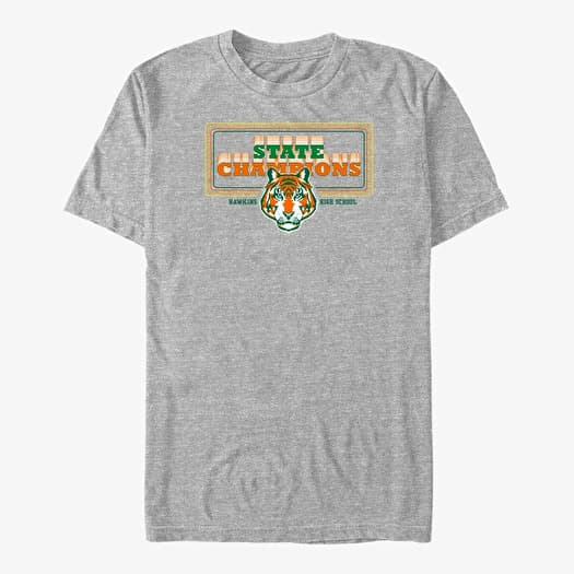 T-shirt Merch Netflix Stranger Things - Hawkins High School Unisex T-Shirt Heather Grey
